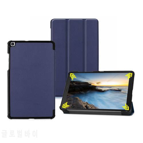Slim Folio Stand PU Leather Case For Samsung Galaxy Tab A 8.0 2019 T290 T295 T297 Luxury Cover 20PCS/Lot