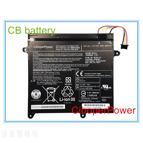 Original quality laptop battery for PA5137U-1BRS Battery For Z10t-A-13V 11.4V 43Wh PA5137