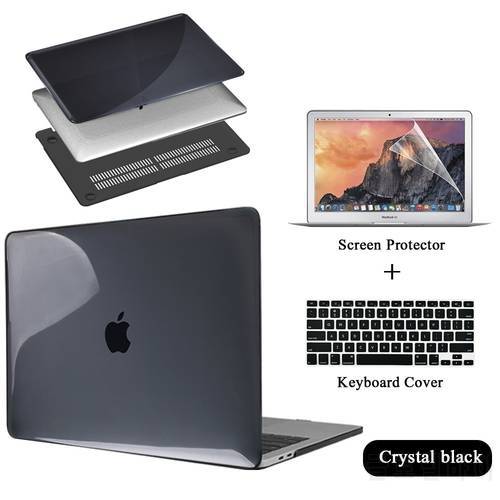 Laptop Case for Apple MacBook Air 13/11 Inch/MacBook Pro 13/15/16 Inch/Macbook 12 Hard Shell+Keyboard Cover+Screen Protector