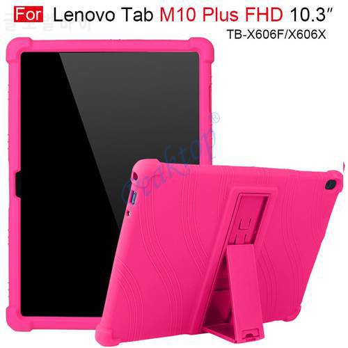 For Lenovo Tab M10 FHD Plus 10.3 TB-X606F TB-X606X Silicone Case M10 Plus 10.3 Inch Child Shell Silicone Tablet Case Cover