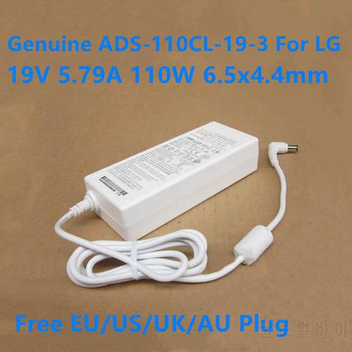 Genuine ADS-110CL-19-3 190110G 19V 5.79A 110W 6.5x4.4mm AC Adapter For LG PF1500G 34UC98 34UC88 EAY63032202 Power Supply Charger