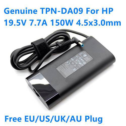 Genuine 19.5V 7.7A 150W 4.5x3.0mm TPN-DA09 917649-850 AC Adapter For HP ZBOOK 15 G3 G4 OMEN 15-AX000 Laptop Power Supply Charger