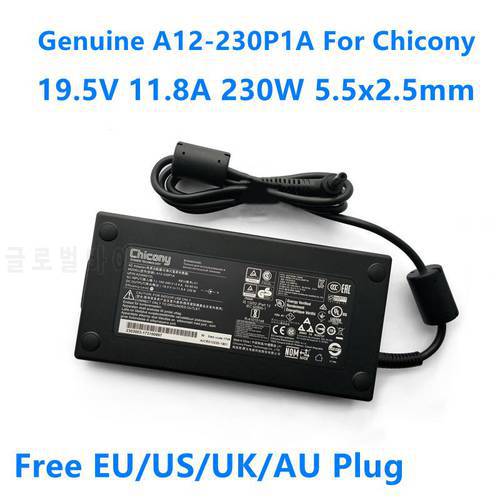 Genuine CHICONY A12-230P1A 19.5V 11.8A 230W 5.5x2.5mm A17-230P1A AC Adapter For MSI GS65 GS66 GS75 Stealth 9SF Laptop Charger