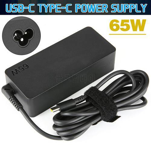 100V-240V 1.8A Laptop Power Supply Adapter Durable 65W Type-C Notebook Charger For Lenovo Thinkpad X1 Tablet