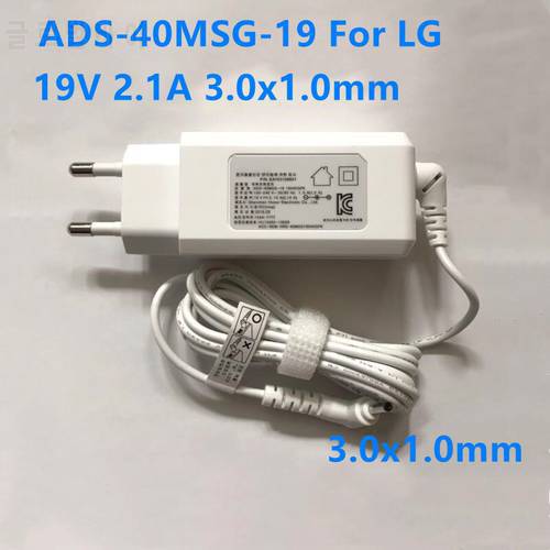 Genuine ADS-40MSG-19 19040GPK 19V 2.1A 40W 3.0X1.0mm WA-40G19FS AC Adapter For LG GRAM 14Z950 15Z970 Laptop Power Supply Charger