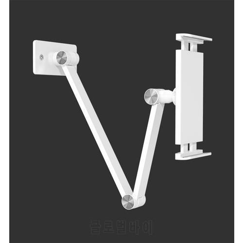 BW-1 Aluminum Kitchen Tablet Wall Mount Arm Foldable Adjustable 5-13 inch Tablet Mobile Phone Holder For iPad Pro 12.9