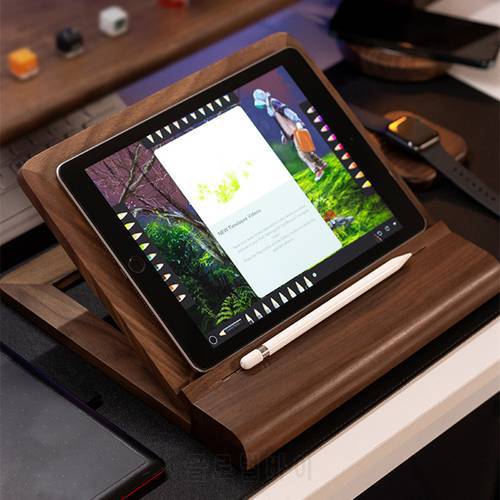 Drawing Tablet Stand Wood Multi Angle Adjustable Laptop Stand with Ergonomic Wrist Tray Comfortable for iPad MacBook Up to 17&39&39