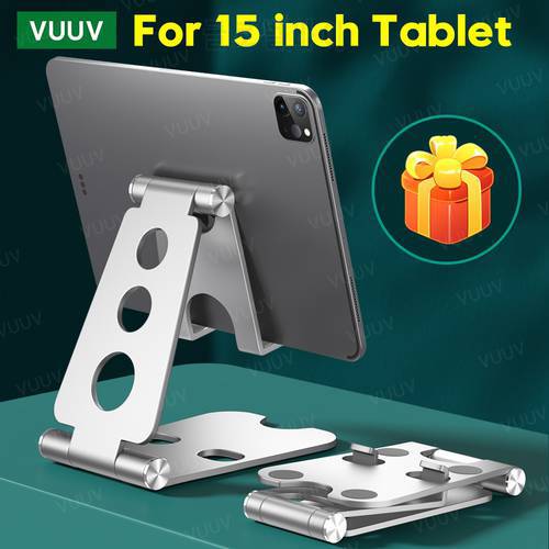 Tablet Holder For iPad Pro 11 12.9 inches Metal Adjustable Folding Tablet Stand Phone Holder For Samsung Xiaowei Huawei Soporte
