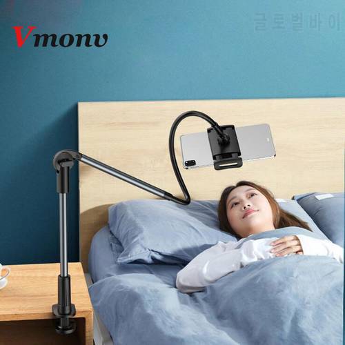 Updated Adjustable Tablet Holder for Ipad Pro 11 Desktop Lazy Bed Tablet Clip Phone Stand For iPhone Xiaomi Cell Phone Mount