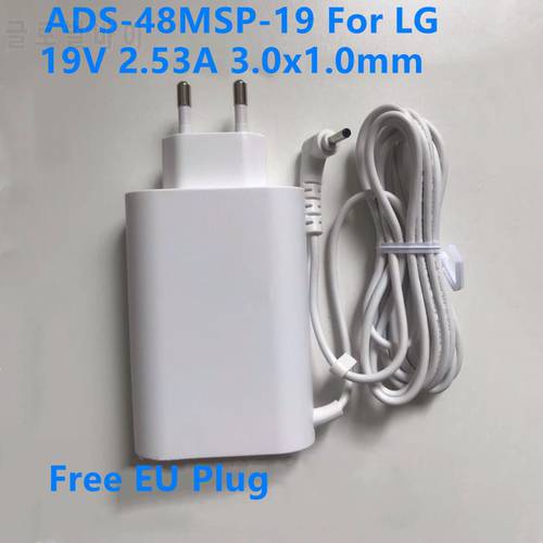 Genuine AC Adapter Charger For LG ADS-48MSP-19 19V 2.53A 48W WA-48B19FS DA-48F19 Power Supply For LG GRAM 15Z970 14Z980C Laptop
