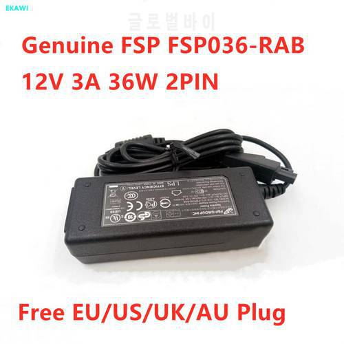 Genuine FSP FSP036-RAB 12V 3A 2PIN Plug AC Switching Power Adapter For Fortigate FORTINET AD036RAB-FTN3 FSP FG-60D-BDL Charger