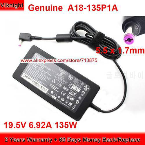 Genuine Chicony A18-135P1A 135W Charger 19.5V 6.92A AC Adapter for Acer ASPIRE 7 SERIES PA-1131-16 ADP-135NB B NITRO 5 AN515-44