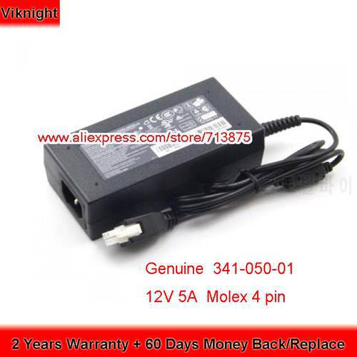 Genuine 341-0501-01 ASA5506-PWR-AC AC Adapter 12V 5A 60W Charger FA060LS1-01 Power Supply for ASA-5506X 5506 Laptop