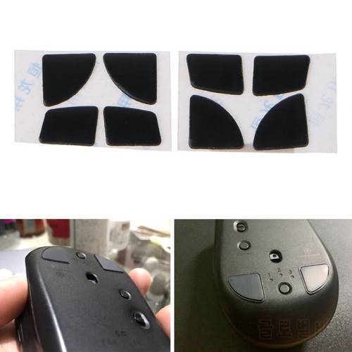 2Sets Mouse Skates Replacement Glide Feet Pads Black Mouse Feet Sticker For logitech MX Anywhere 2S Mouse