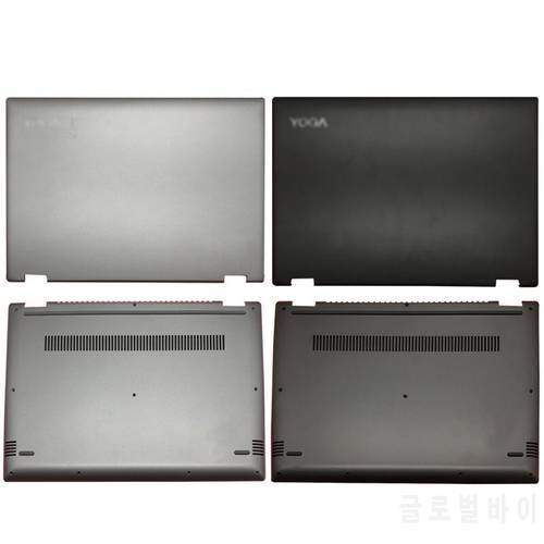 For Lenovo YOGA 520-14 520-14ISK 520-14IKB Flex5-14 Laptop LCD Back Cover/Bottom Case Black Silver Laptop Case Computer Case