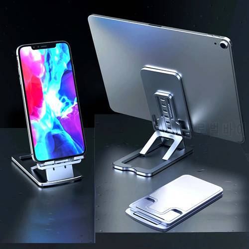 NEW Tablet Support Holder Aluminum Alloy Folding Desktop Mobile Phone Stand Ultra-thin Portable Adjustable Bracket For 4 To 12.9