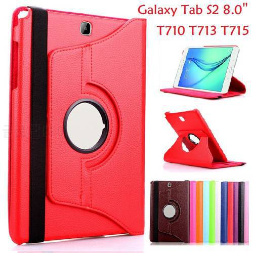 8.0&39&39 Flip Case for Samsung Galaxy Tab S2 8.0 T710 T713 T715 Case 360 Rotation Stand Cover for Samsung S2 8.0 T710 T715 Case