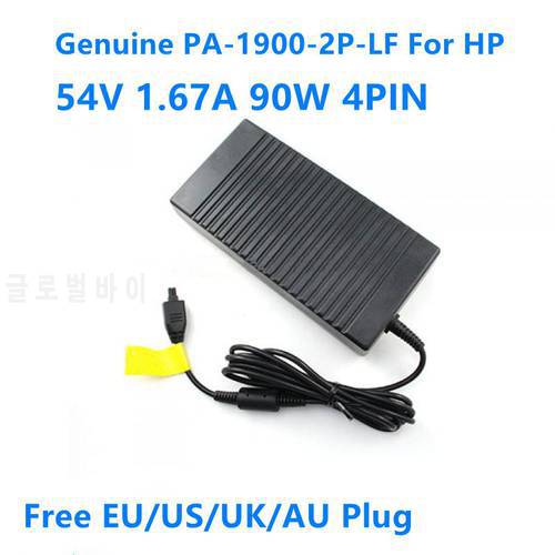 Genuine PA-1900-2P-LF 54V 1.67A 90W 4PIN AC Adapter For HP 5066-2164 HPE 2530 8G POE SWITCH J9774A J9982A 2930F 8G 2SFP Charger