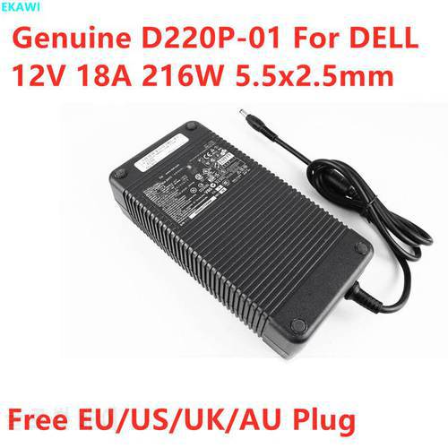 Genuine ADP-220AB B D220P-01 12V 18A 216W 5.5x2.5mm M8811 AC Adapter For DELL DA-2 PE4C-EC060A V3.0 Laptop Power Supply Charger