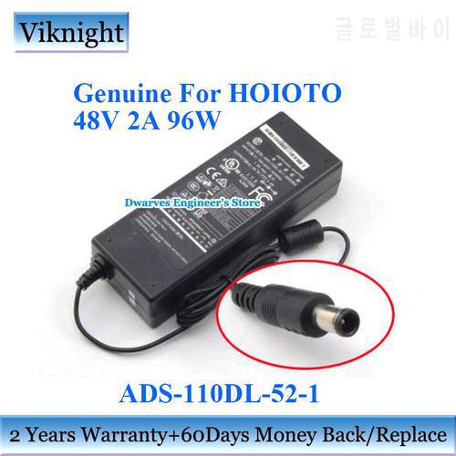 Genuine ADS-110DL-52-1 480096G 48V 2A HOIOTO AC Adapter Power Supply For AMCREST NV4108E Laptop Charger