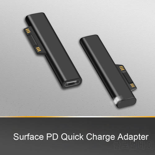 New For Microsoft Surface Pro 3-6 Go USB C PD Fast Charging Plug Converter for Surface Book USB Type C Female Adapter Connector
