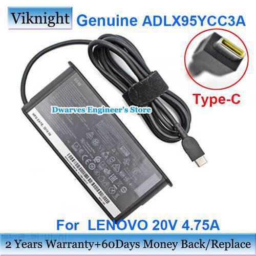 Genuine For LENOVO YOGA 14S X280 X380 C740 IDEAPAD 5 15ARE05 Y740S-15 Y740S-15IRH 14IIL05 Laptop Power Adapter 20V 4.75A Charger