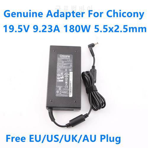 Genuine Chicony A15-180P1A 19.5V 9.23A 180W A17-180P4A AC Adapter For MSI GS63VR GS43VR CLEVO P950HR Laptop Power Supply Charger