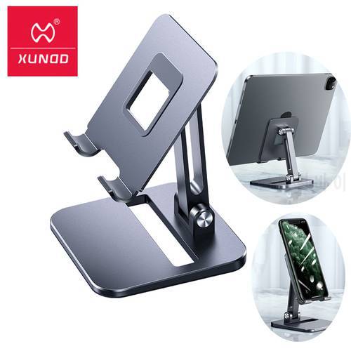 Xundd Tablet Stand For iPhone 14 Pro Max Adjustable Foldable Metal Mount Holder for iPad 태블릿 거치대 Suporte tablet Desktop Base