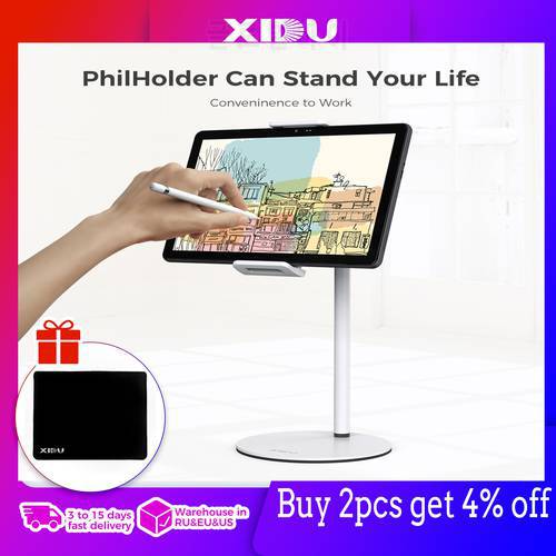 XIDU Phone Stand Tablet Holder For Bed Desk Adjustable iPad Stand Tik Tok Live Mobile Support For Xiaomi iPhone Huawei Samsung