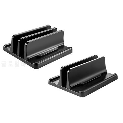 Adjustable Vertical Aluminum Alloy Dual Laptop Stand With Base A0KB