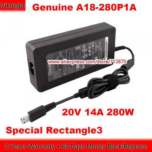Genuine Chicony A18-280P1A 280W Charger 20V 14A AC Adapter A280A005P for Msi Raider GE66 12UGS-025CA 11UG-70 GR76 GP66 GL65 GE76
