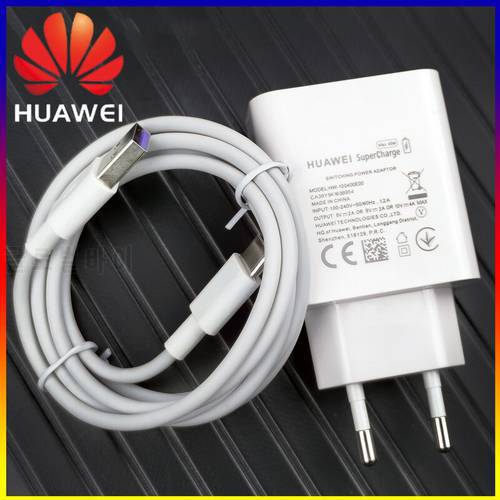 Original 40W Huawei Fast Charger SuperCharge Adapter 5A Usb Type C Cable For Mate 40 20 30 P30 Pro P20 P40 Lite P50 Pocket Nova