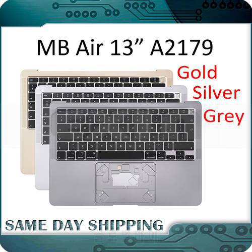 New A2179 Topcase with Keyboard US UK FR French DE German Russian Spanish Danish Silver Grey Gold for Macbook Air 13