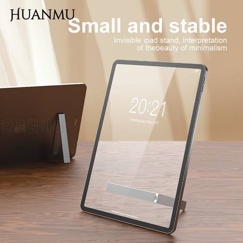 Tablet Computer Invisible Bracket Ultra-Thin Aluminum Alloy Magnetic Metal Stand Folding Portable Desktop Support Frame