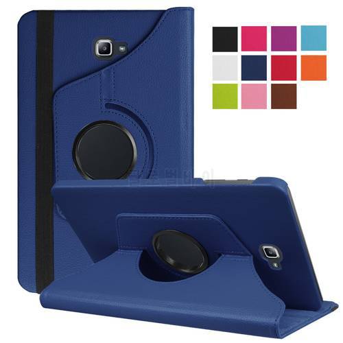 Tab A6 10.1 Case 360 Degree Rotating Folio PU Leather Case Flip Cover For Samsung Galaxy Tab A 6 10.1 T580 T585 10.1
