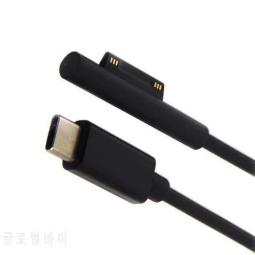 Type C Power Supply Charger Adapter Charging Cable Cord for Microsoft Surface Pro 6/5/4/3 Go Book 15V PD Charging
