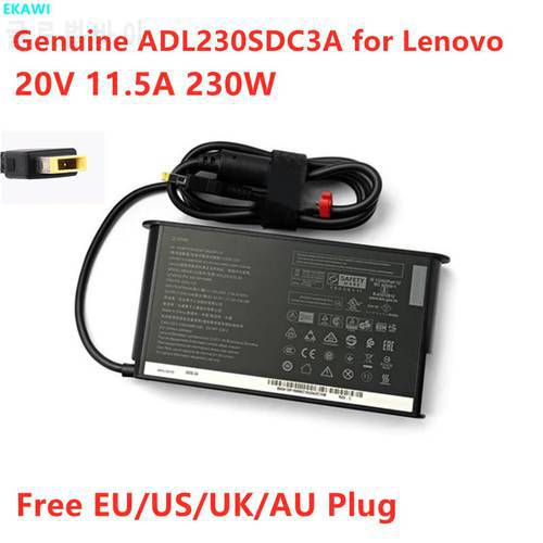 Genuine 20V 11.5A 230W ADL230SDC3A ADL230SLC3A AC Adapter For Lenovo THINKPAD W540 P71 P72 P73 Y900 Laptop Power Supply Charger