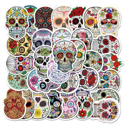 50PCS/Set Skull Stickers Laptop Decals Vinyl Horror Creepy Stickers for Skateboard Water Bottle Car Luggage Bicycle Motorcycle