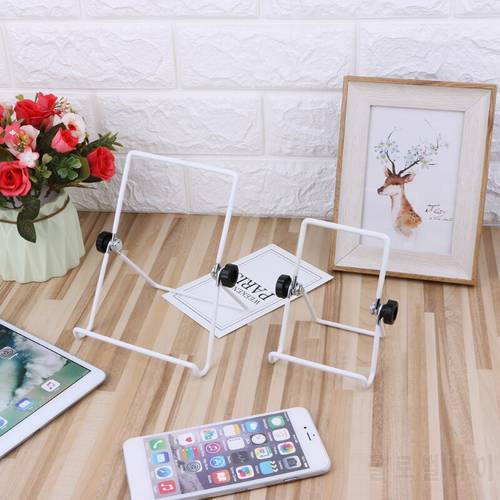 Universal Mobile Phone Holder 180° Adjustable Angle Foldable Metal Wire Stand Mount For Cellphone Tablet PC Book Support