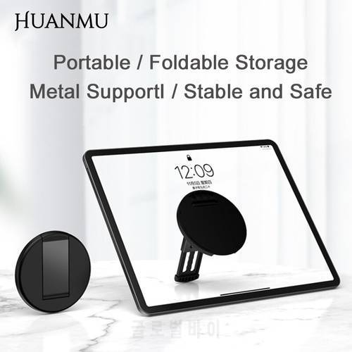Desk Tablet Stand Metal Multi-Angle Adjustment Holder Foldable Lazy Stand for iPad 12.9 Air Mini 2020 Samsung Xiaomi Huawei