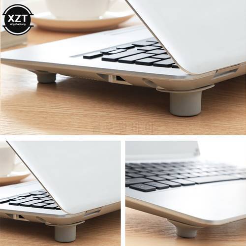 4pcs PVC Laptop Heat Reduction Pads Heats Cooling Feet Stand Holder Cooling Paddesk Organizer Stationery Office Accessories HOT