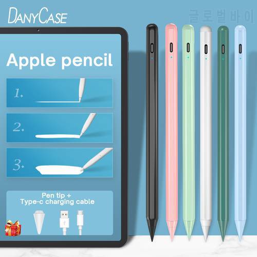 For iPad Pencil with Palm Rejection Tilt,Stylus Pen for Apple Pencil 2 1 iPad Pen Pro 11 12.9 Air 4 7th 8th mini 5 for Apple Pen