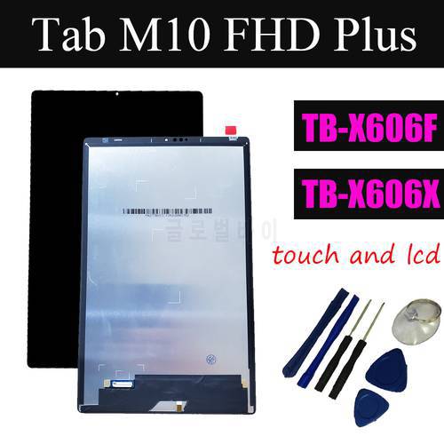 Original For Lenovo Tab M10 FHD Plus TB-X606F TB-X606X TB-X606 LCD Display+Touch Screen Digitizer Glass Assembly