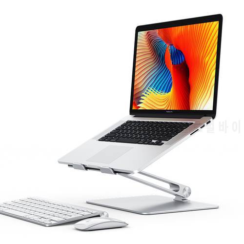 Notebook Stand Adjustable Angle Aluminum Alloy Free Lift Laptop Heighten Holder for Macbook Dell HP iPad Pro 7-17 inch