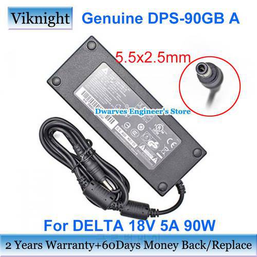 Genuine DPS-90GB A 18V 5A 90W Switching Power Supply for DELTA AC Adapter Charger 5.5x2.5mm