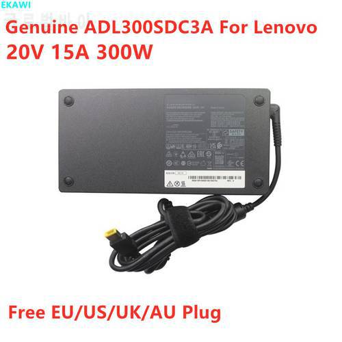 Genuine ADL300SDC3A 300W 20V 15A AC Adapter For Lenovo ThinkPad R9000P R9000K Y9000X Y9000K Laptop Power Supply Charger