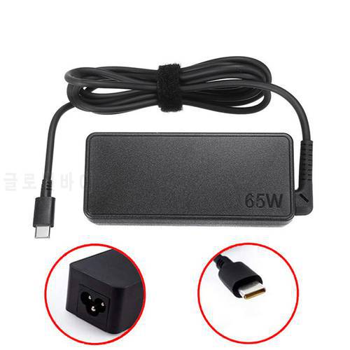 65W USB Type C PD Fast Charger 20V 3.25A Laptop Power Adapter for Lenovo Yoga 720 720-13IKB 730 730-13IKB 910 910-131KB C930 940