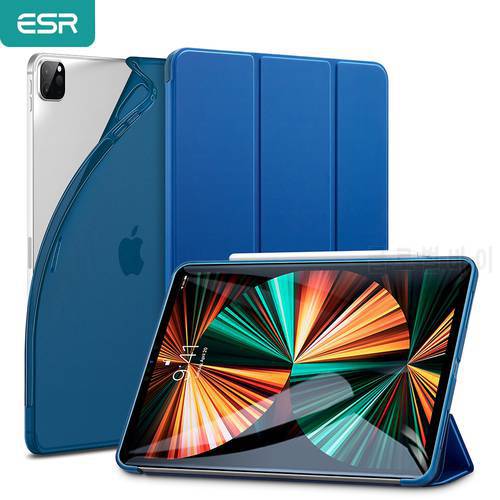 ESR Case for iPad mini 6 for iPad 9 2021 8 7 Pro 2021 Trifold for iPad Pro 11 2021 Case for iPad Pro 12.9 2021 Flexible TPU Case