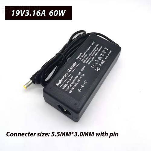 19V 3.16A 5.5*3.0mm AC Power Laptop Adapter For samsung R429 RV411 R428 RV415 RV420 RV515 R540 R510 R522 R530 Notebook Charger