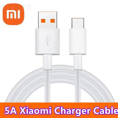 Original 5A Xiaomi Turbo Charger Cable Fast Charge Usb Type C Cable For Redmi Note 9 10 11 Pro MI Poco X3 Pro X4 F3 F4 11 Lite